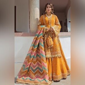 Zarlish By Mohsin Naveed Ranjha | Hussain Rehar Luxury Embroidered Bridal Dress